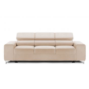 Canapea Extensibilă 3 locuri TIME NEW, cu tetiere reglabile, cu suport lombar, 255x97x94 cm