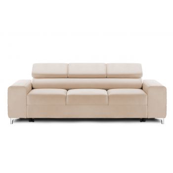 Canapea Extensibilă 3 locuri TIME NEW, cu tetiere reglabile, cu suport lombar, 255x97x94 cm