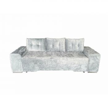 Canapea Extensibila Amalia, 3L, 256x100x80 cm, Stofa Loris 70, Albastru deschis
