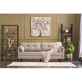 Canapea extensibila cu 3 locuri Bruyne, 206 x 80 x 80 cm