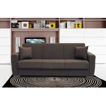 Canapea extensibila cu 3 locuri cu lada de depozitare Divanway, 80x75x210 cm