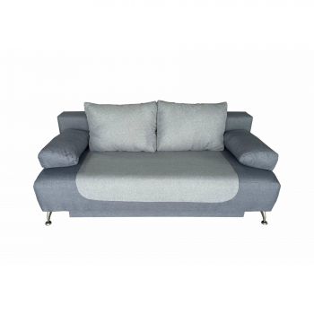 Canapea Extensibila Daria, 3L, 195x98x74 cm, Stofa Rino 79/73, Albastru inchis/Albastru deschis