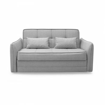 Canapea extensibila DREW, 3 locuri, lada pentru depozitare, gri deschis, 175x110x88 cm