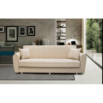 Canapea extensibila Jallo 3 locuri cu Lada de Depozitare, 210 x 75 x 80 cm