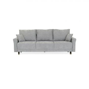 Canapea Extensibila Viko, 228x95x95 cm, Stofa Rosario 453, Gri