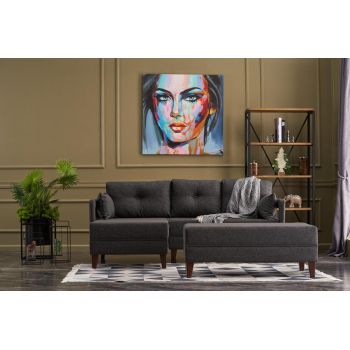 Coltar extensibil Lecca , Stanga 165x80x205 cm