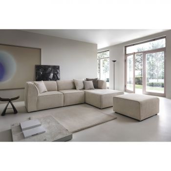 Coltar Hugg, 278x175x77cm, Stofa Beige, Abriamo 02 la reducere