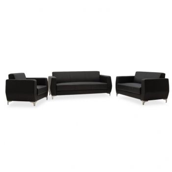 Set Canapea Dermis Negru