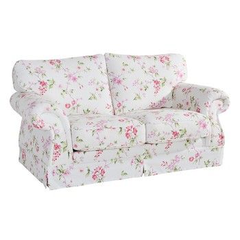 Canapea 2 locuri, înflorată, Max Winzer Mina, roz-alb fixa