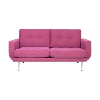 Canapea cu 3 locuri Scandic Fly, roz - violet
