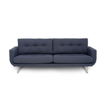 Canapea cu 3 locuri Scandic Fly, gri - albastru