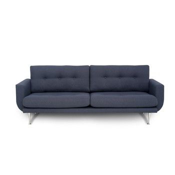 Canapea cu 3 locuri Scandic Fly, gri - albastru Canapea cu 3 locuri Scandic Fly, gri - albastru