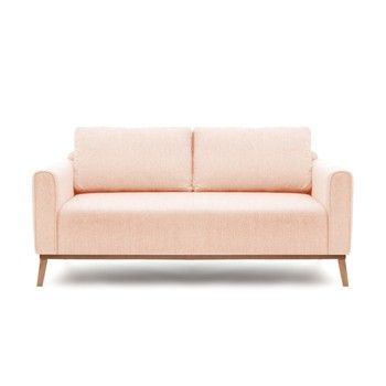 Canapea cu 3 locuri Vivonita Milton, roz fixa