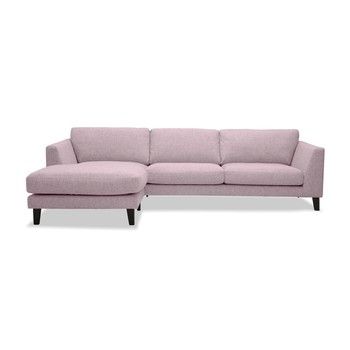 Canapea cu șezlong pe partea stângă Vivonita Monroe, roz fixa