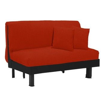 Canapea extensibilă cu 2 locuri 13Casa Lillo, roșu