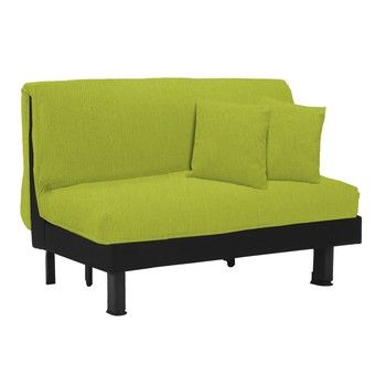 Canapea extensibilă cu 2 locuri 13Casa Lillo, verde fixa