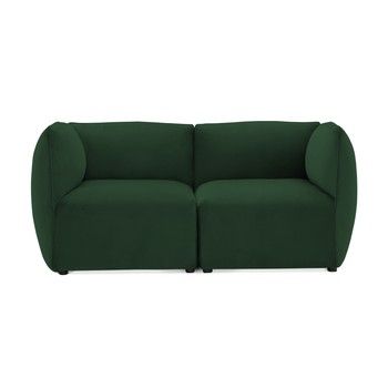Canapea modulară cu 2 locuri Vivonita Velvet Cube, verde smarald Canapea modulară cu 2 locuri Vivonita Velvet Cube, verde smarald