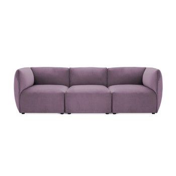 Canapea modulară cu 3 locuri Vivonita Velvet Cube, mov lila Canapea modulară cu 3 locuri Vivonita Velvet Cube, mov lila