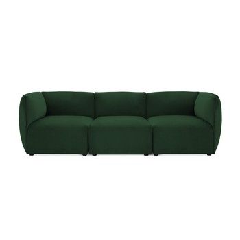 Canapea modulară cu 3 locuri Vivonita Velvet Cube, verde smarald Canapea modulară cu 3 locuri Vivonita Velvet Cube, verde smarald