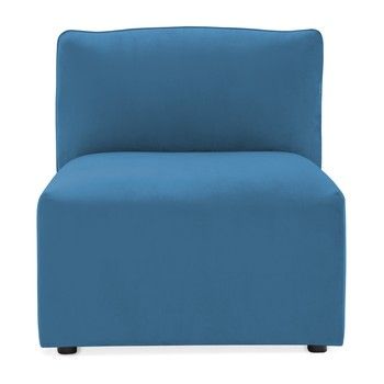 Modul de mijloc pentru canapea Vivonita Velvet Cube, albastru