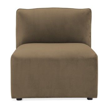 Modul de mijloc pentru canapea Vivonita Velvet Cube, maro - gri Modul de mijloc pentru canapea Vivonita Velvet Cube, maro - gri