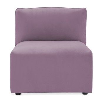 Modul de mijloc pentru canapea Vivonita Velvet Cube, mov lila