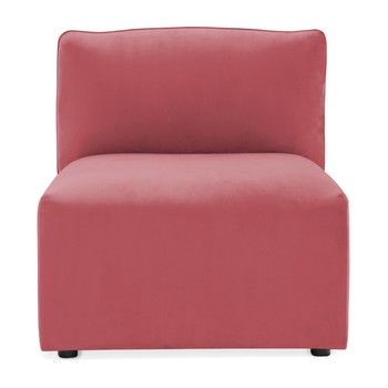 Modul de mijloc pentru canapea Vivonita Velvet Cube, roșu - roz Modul de mijloc pentru canapea Vivonita Velvet Cube, roșu - roz