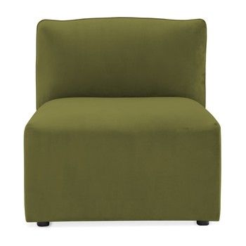 Modul de mijloc pentru canapea Vivonita Velvet Cube, verde măsliniu Modul de mijloc pentru canapea Vivonita Velvet Cube, verde măsliniu