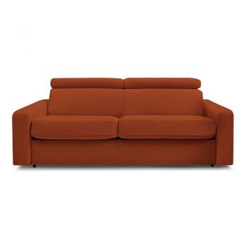 Canapea cărămizie extensibilă 215 cm Monaco – Bobochic Paris