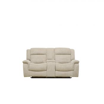 Canapea cu Recliner Carole 2L, 196x101x101 cm, Stofa, Beige