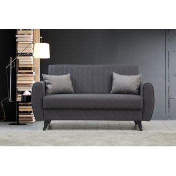 Canapea extensibila cu 2 locuri Alkon cu Lada de Depozitare, 158 x 86 x 77 cm