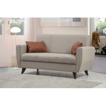Canapea extensibila cu 2 locuri Zaden cu Lada de Depozitare, 153 x 86 x 77 cm
