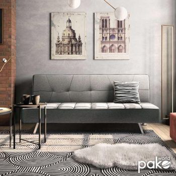Canapea extensibilă Travis cu material textil 175x83x74cm