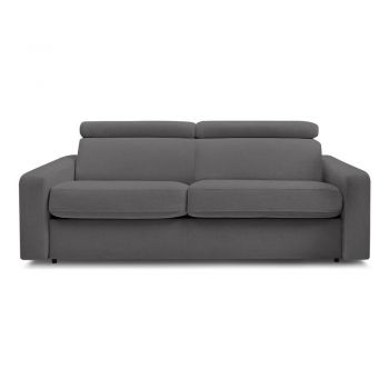 Canapea gri închis extensibilă 215 cm Monaco – Bobochic Paris