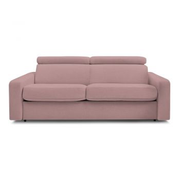 Canapea roz extensibilă 215 cm Monaco – Bobochic Paris