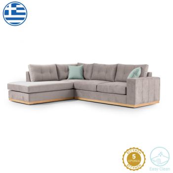 Colțar Boston din material textil 280x225x90cm