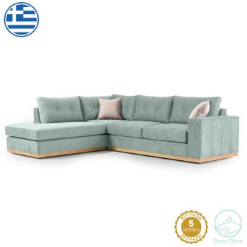 Colțar Boston din material textil 280x225x90cm