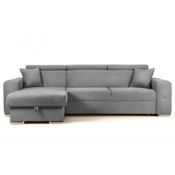 Colțar Extensibil BELLAGIO, șezlong interschimbabil, cu ladă de depozitare, cu tetiere reglabile, 280x170x100 cm Colțar Extensibil BELLAGIO, șezlong interschimbabil, cu ladă de depozitare, cu tetiere reglabile, 280x170x100 cm