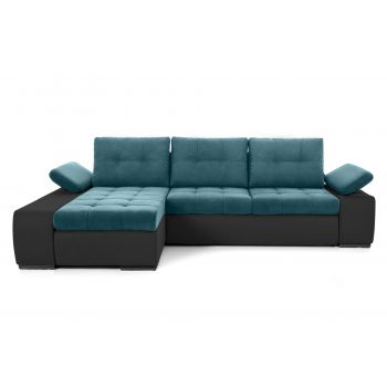 Colțar Extensibil VENETIA, cu ladă de depozitare, variante stânga/dreapta 290x170x80 cm