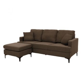 Colțar Slim cu două perne 185x140x70 cm
