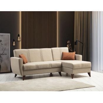 Coltar extensibil cu Lada de Depozitare Zaden, 218 x 86 x 130 cm