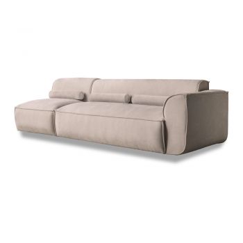 Șezlong modular bej (cu colț pe partea dreaptă) Flex Felix – Miuform