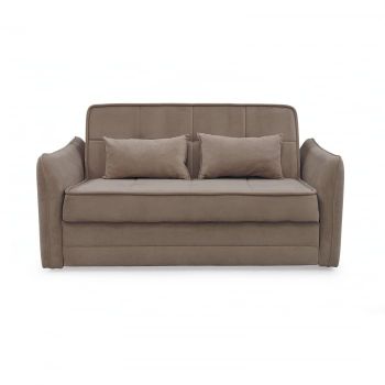 Canapea extensibila DREW C, 3 locuri, lada pentru depozitare, maro, 175x110x88 cm