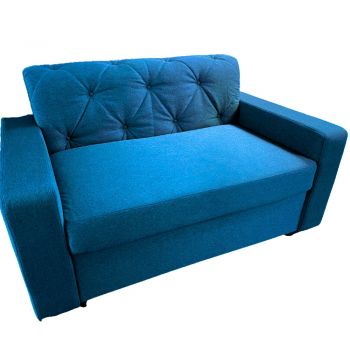 Canapea Fixa Tito, 2 locuri, 155x83x85cm, Luna V-14 Blue, Glasspandoor Canapea Fixa Tito, 2 locuri, 155x83x85cm, Luna V-14 Blue, Glasspandoor
