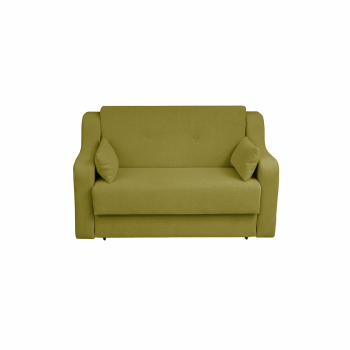 Canapea GINA II extensibila, 2 locuri, cu arcuri si lada depozitare, verde deschis, 155x100x95 cm