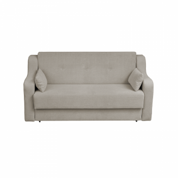 Canapea GINA XL II extensibila, 3 locuri, cu arcuri si lada depozitare, bej, 190x100x95 cm