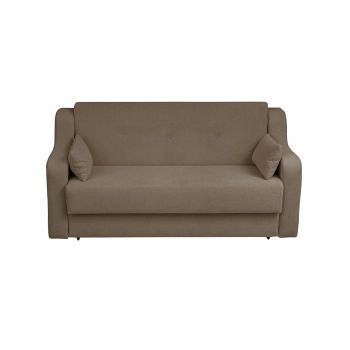 Canapea GINA XL II extensibila, 3 locuri, cu arcuri si lada depozitare, maro deschis, 190x100x95 cm Canapea GINA XL II extensibila, 3 locuri, cu arcuri si lada depozitare, maro deschis, 190x100x95 cm