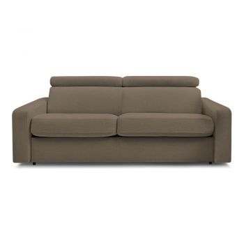 Canapea maro extensibilă 215 cm Monaco – Bobochic Paris