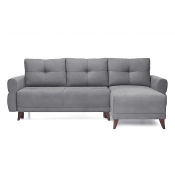 Colțar Extensibil LARIN, cu ladă de depozitare, șezlong interschimbabil, 235x90x100 cm - Outlet