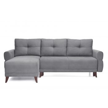 Colțar Extensibil LARIN, cu ladă de depozitare, șezlong interschimbabil, 235x90x100 cm - Outlet